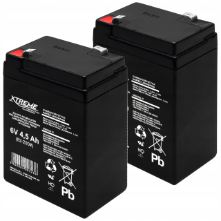 Gélové batérie 2x6 V 4,5Ah